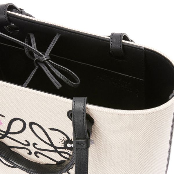 ロエベ×スタジオジブリ ススワタリ アナグラムトート 偽物 スモール (ジャカード&カーフ)A717S72X16